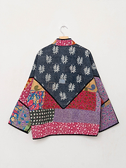 The Ladhiya Quilted Patchwork Kantha Jacket Wholesale