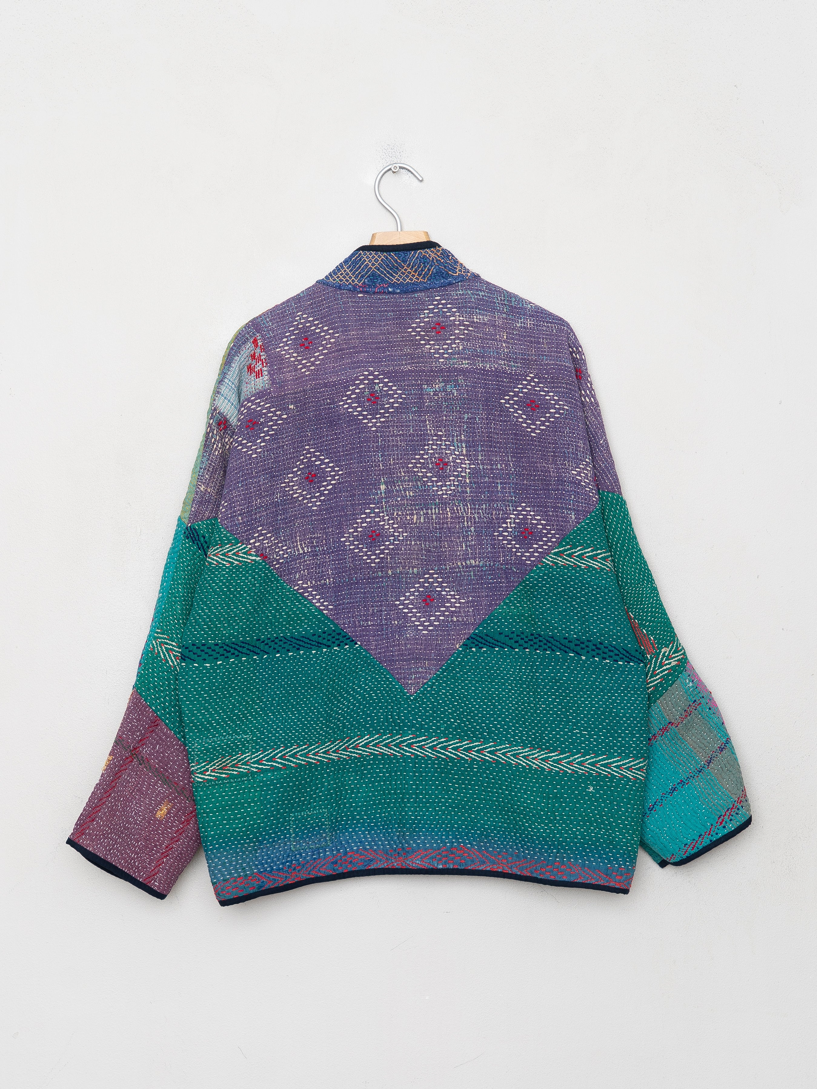 The Ladhiya Quilted Patchwork Kantha Jacket