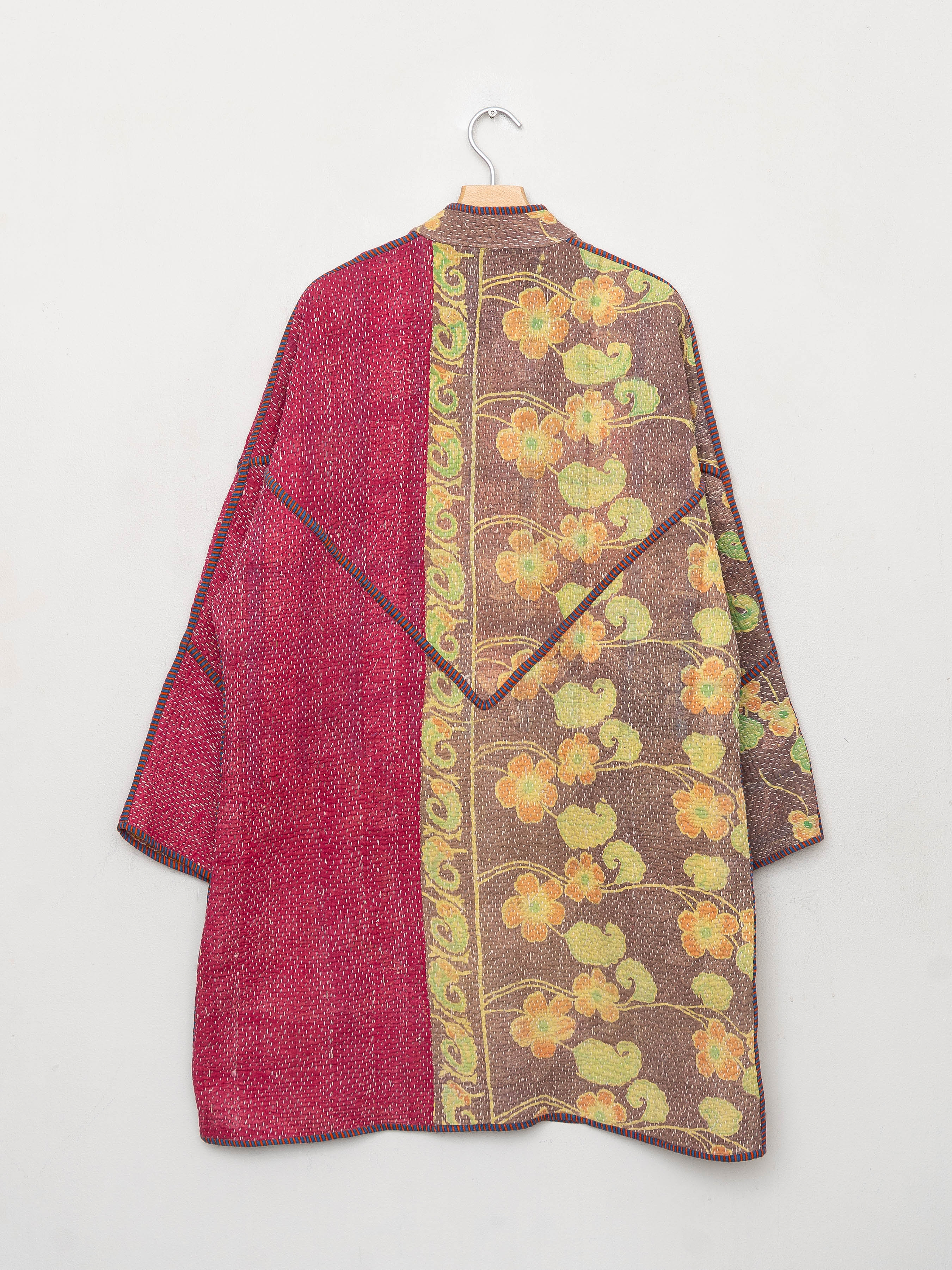 The Sai Quilted Patchwork Kantha Coat