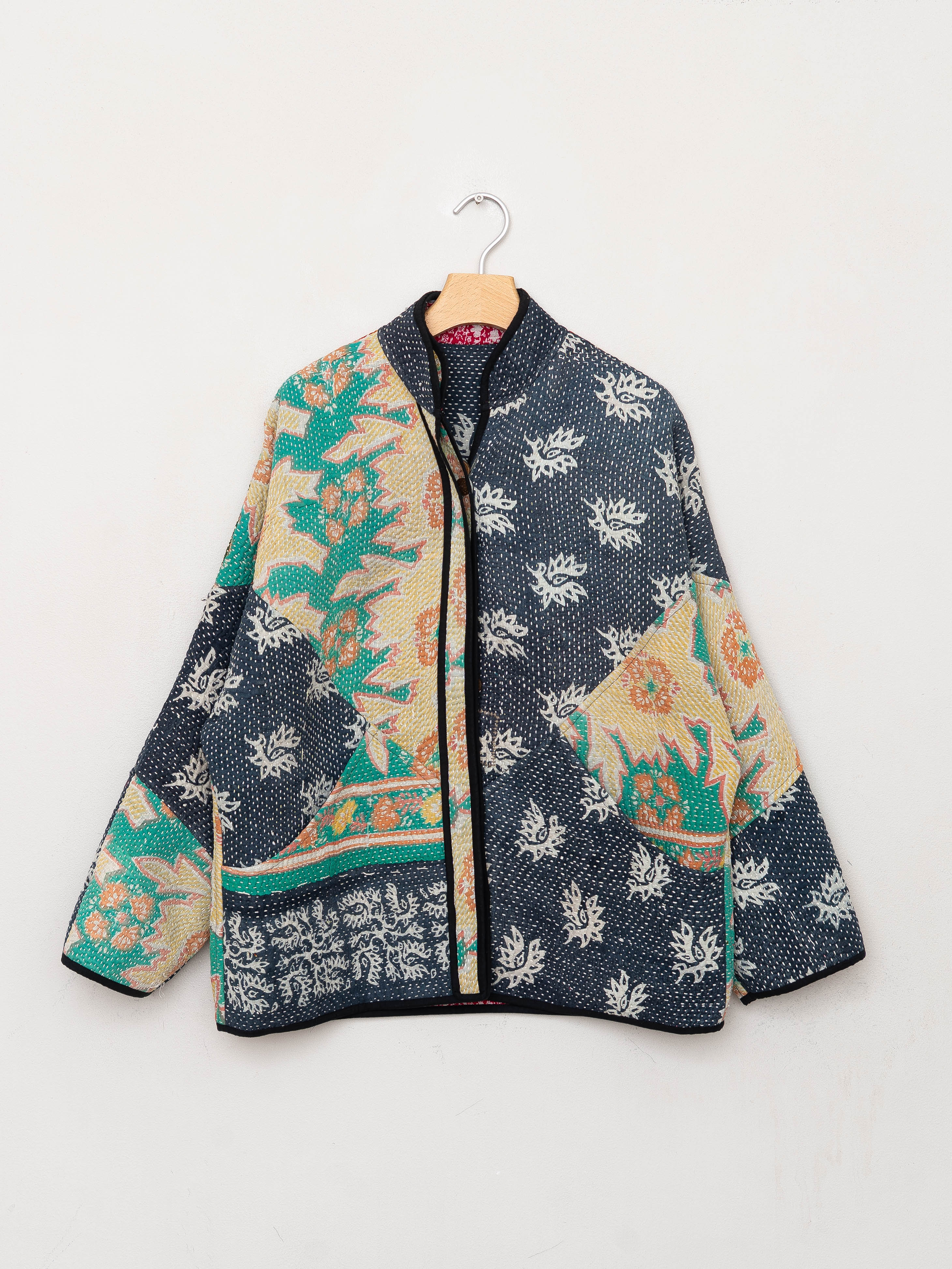 The Ladhiya Quilted Patchwork Kantha Jacket Wholesale