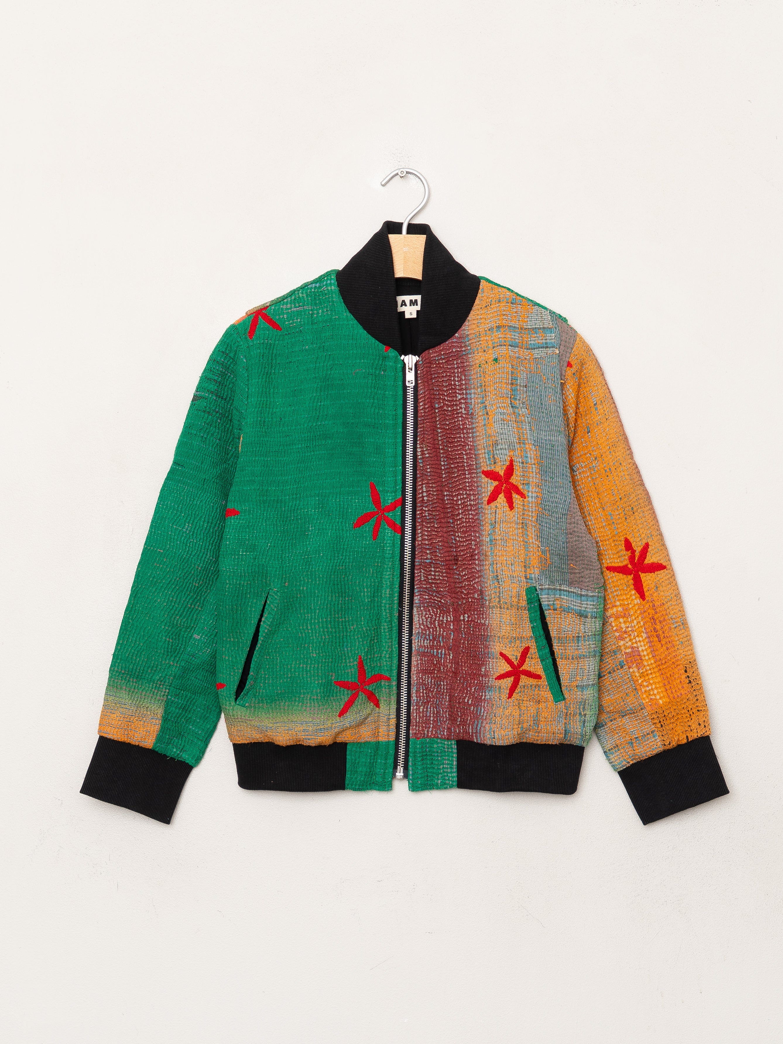 The Veda Quilted One-of-a-Kind Bomber Jacket - Small