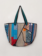The Raksa Quilted Kantha Bag