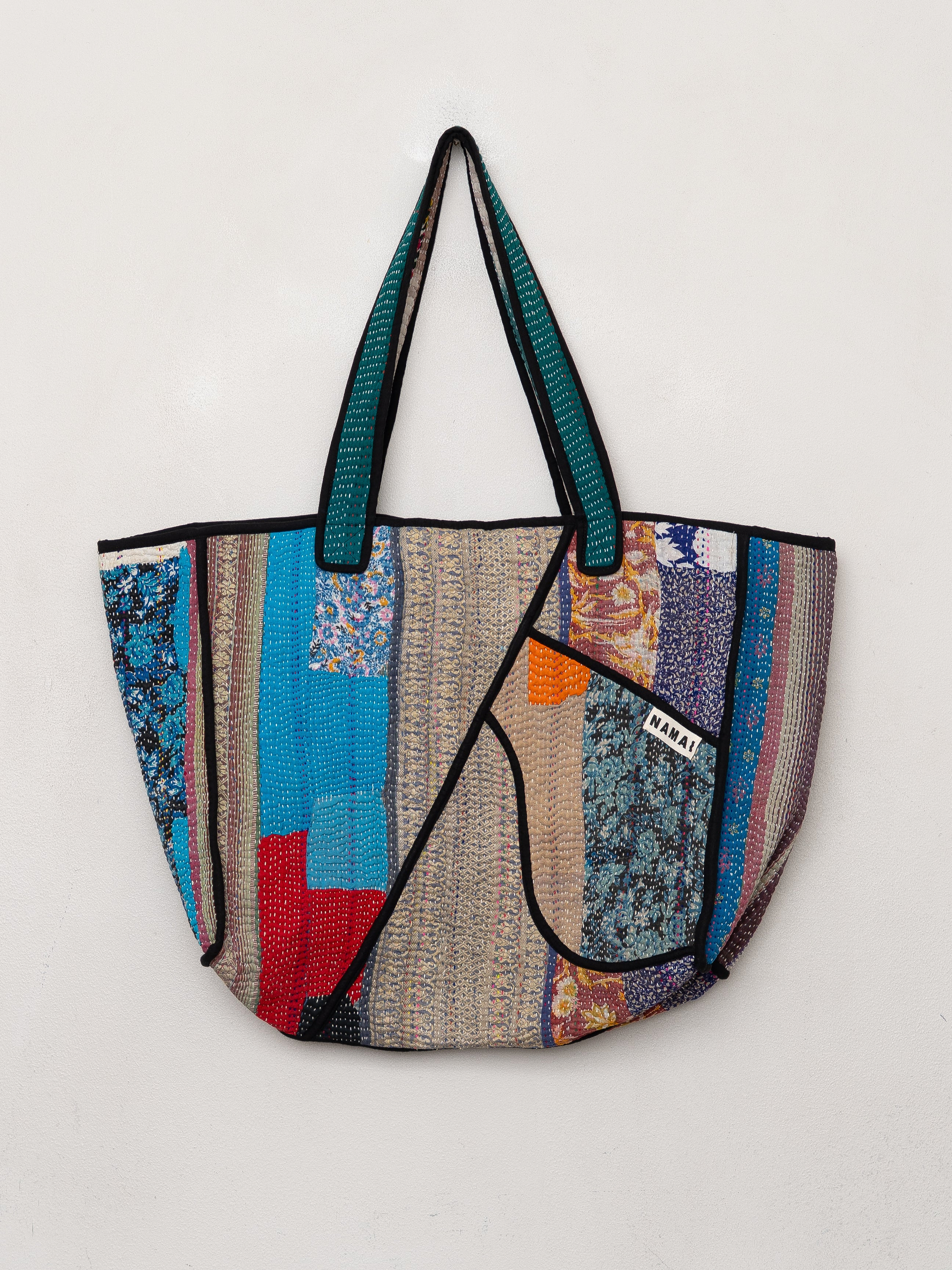 The Raksa Quilted Kantha Bag