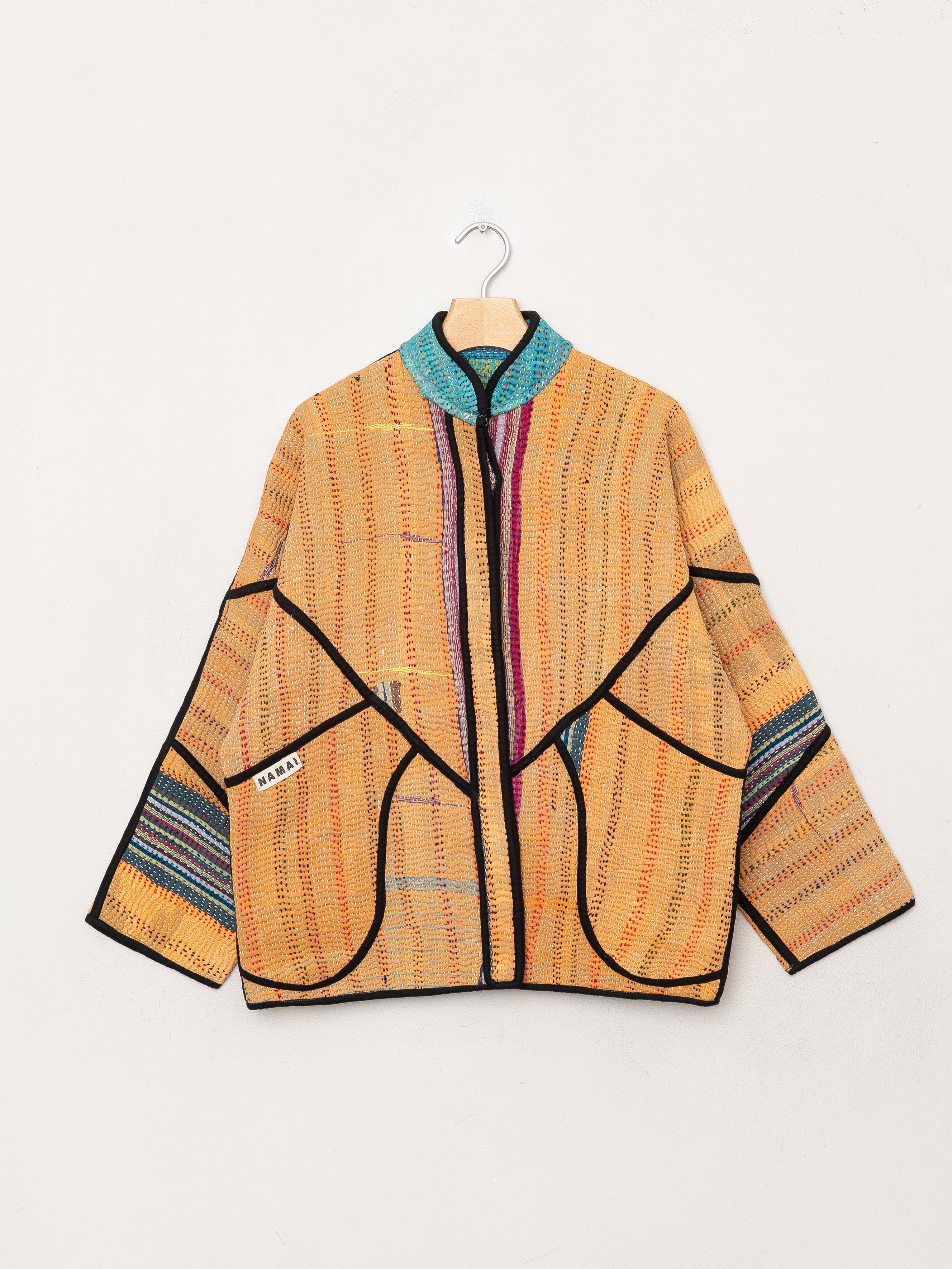 The Ladhiya Quilted Patchwork Kantha Jacket