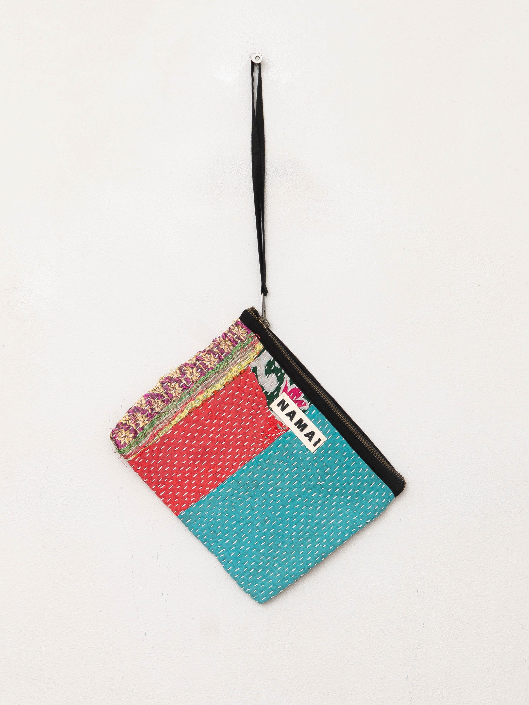 The Biju Vintage Kantha Quilted Zipper Pouch
