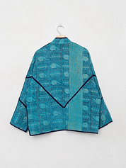 The Ladhiya Quilted Patchwork Kantha Jacket