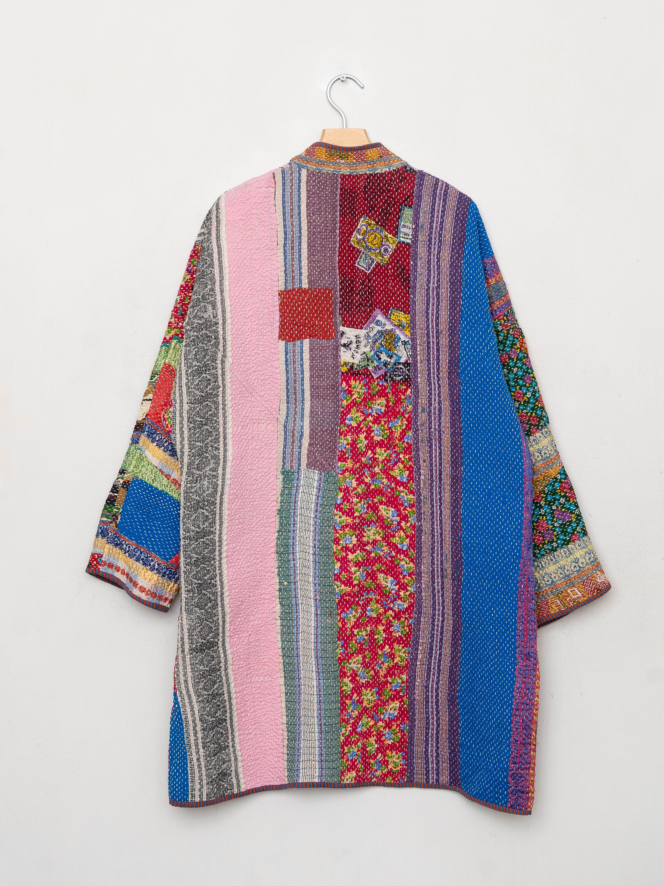 The Sai Quilted Patchwork Kantha Coat
