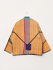 The Ladhiya Quilted Patchwork Kantha Jacket
