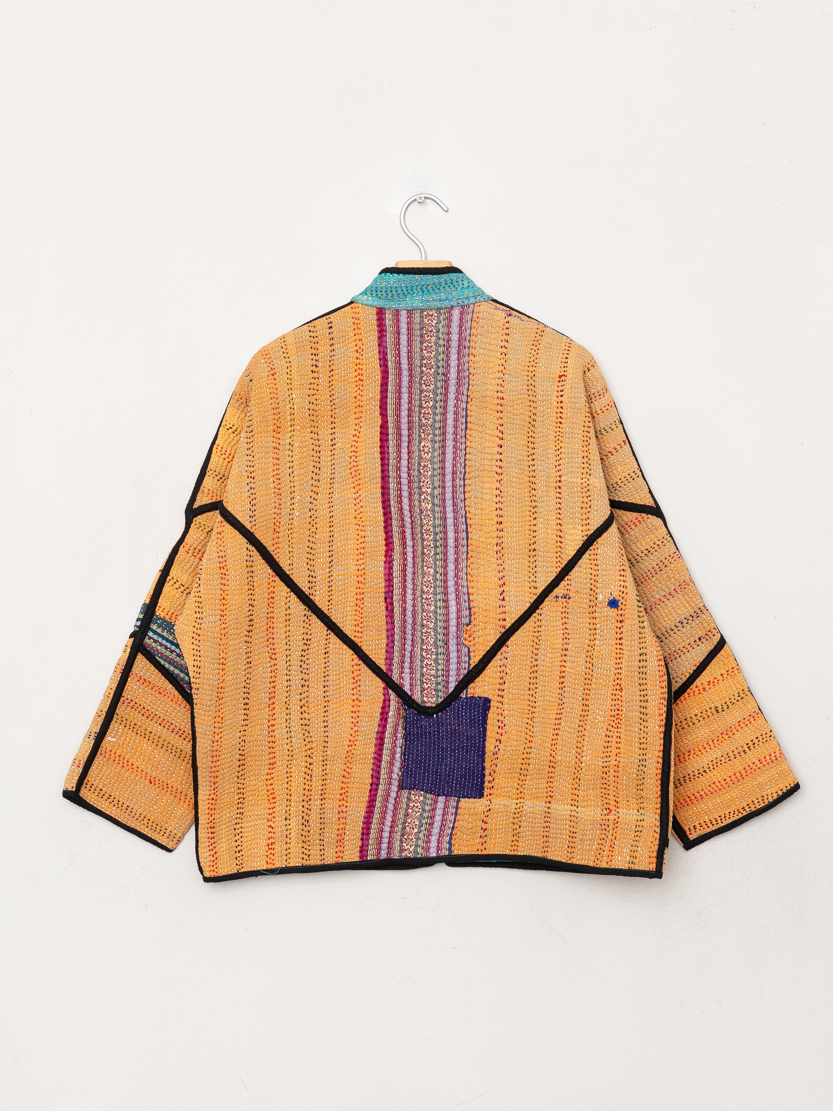 The Ladhiya Quilted Patchwork Kantha Jacket