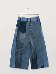 The Nadi Denim Flared Culotte Jeans - Small