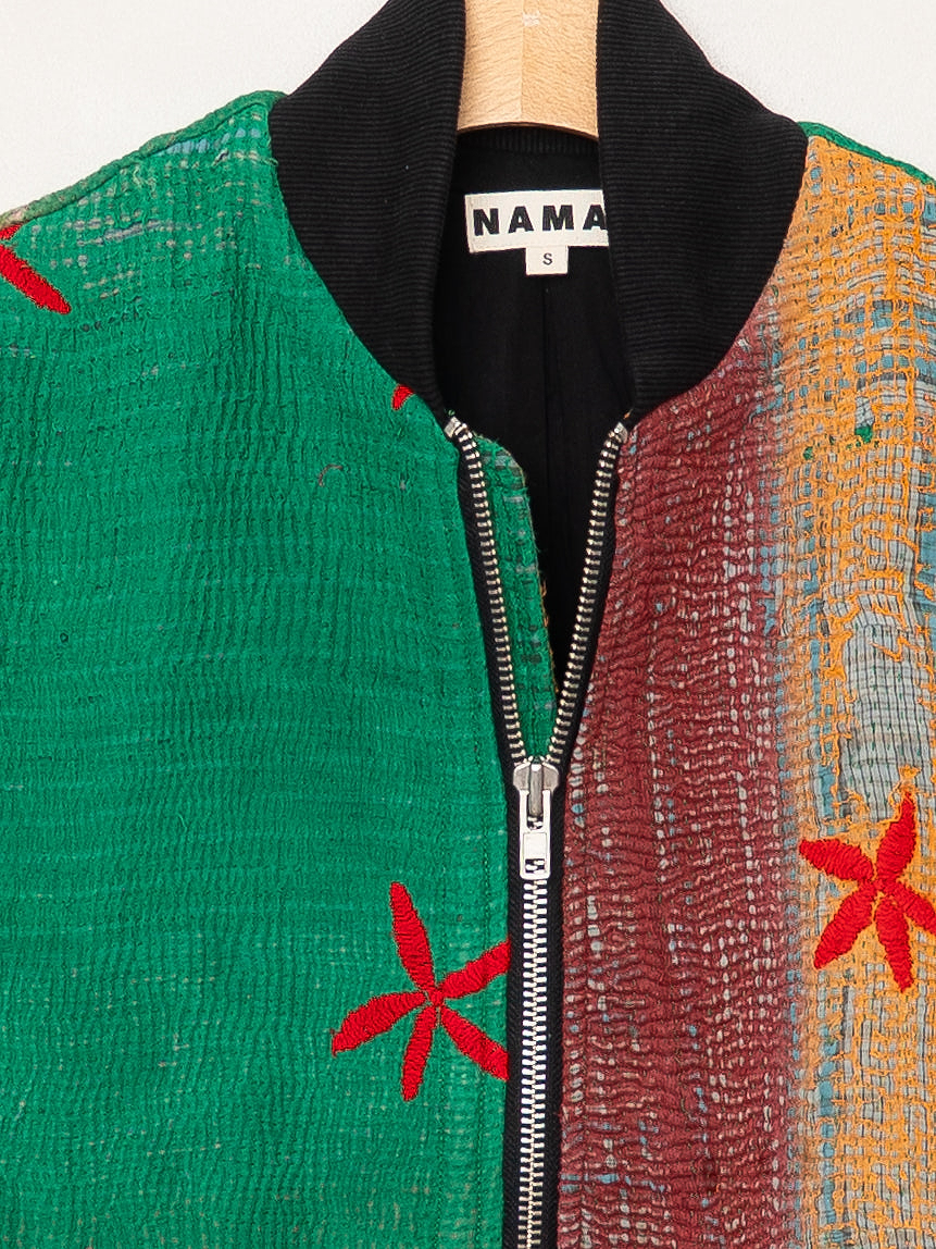 The Veda Quilted One-of-a-Kind Bomber Jacket - Small