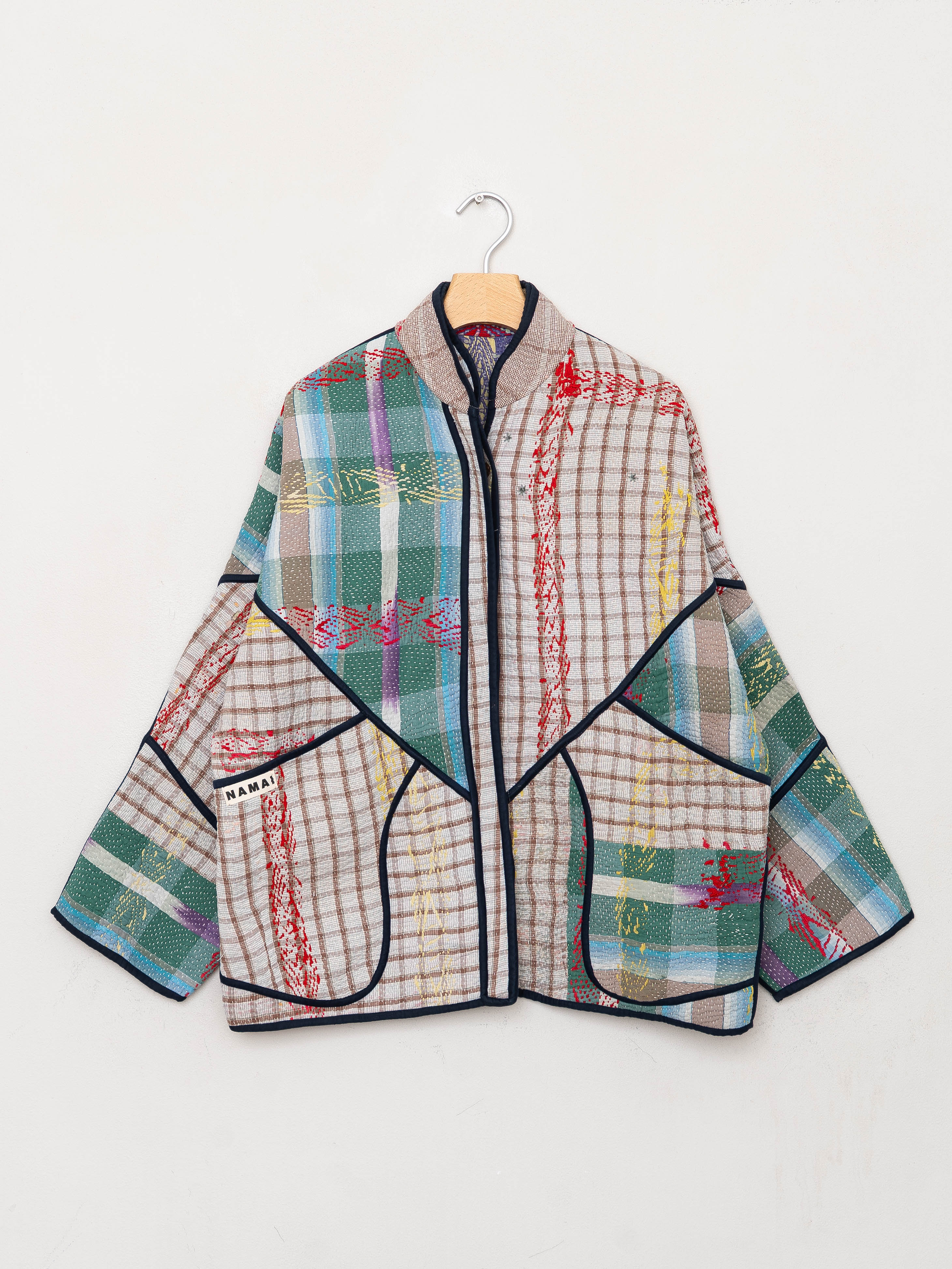 The Ladhiya Quilted Patchwork Kantha Jacket