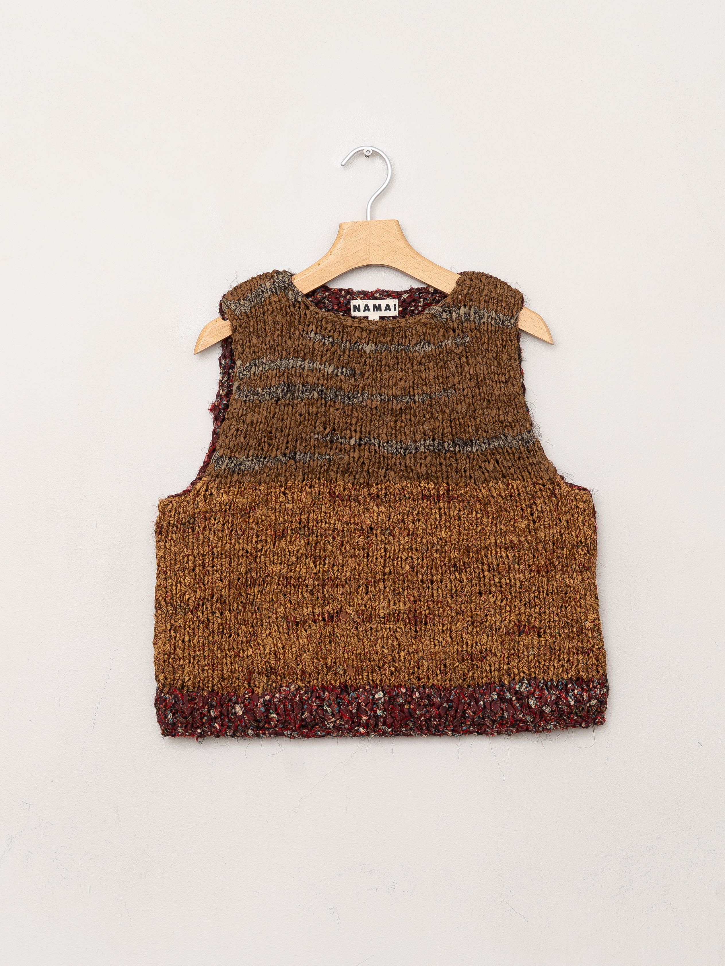 The Vishnu Knitted Vest - Small - Recycled Silk