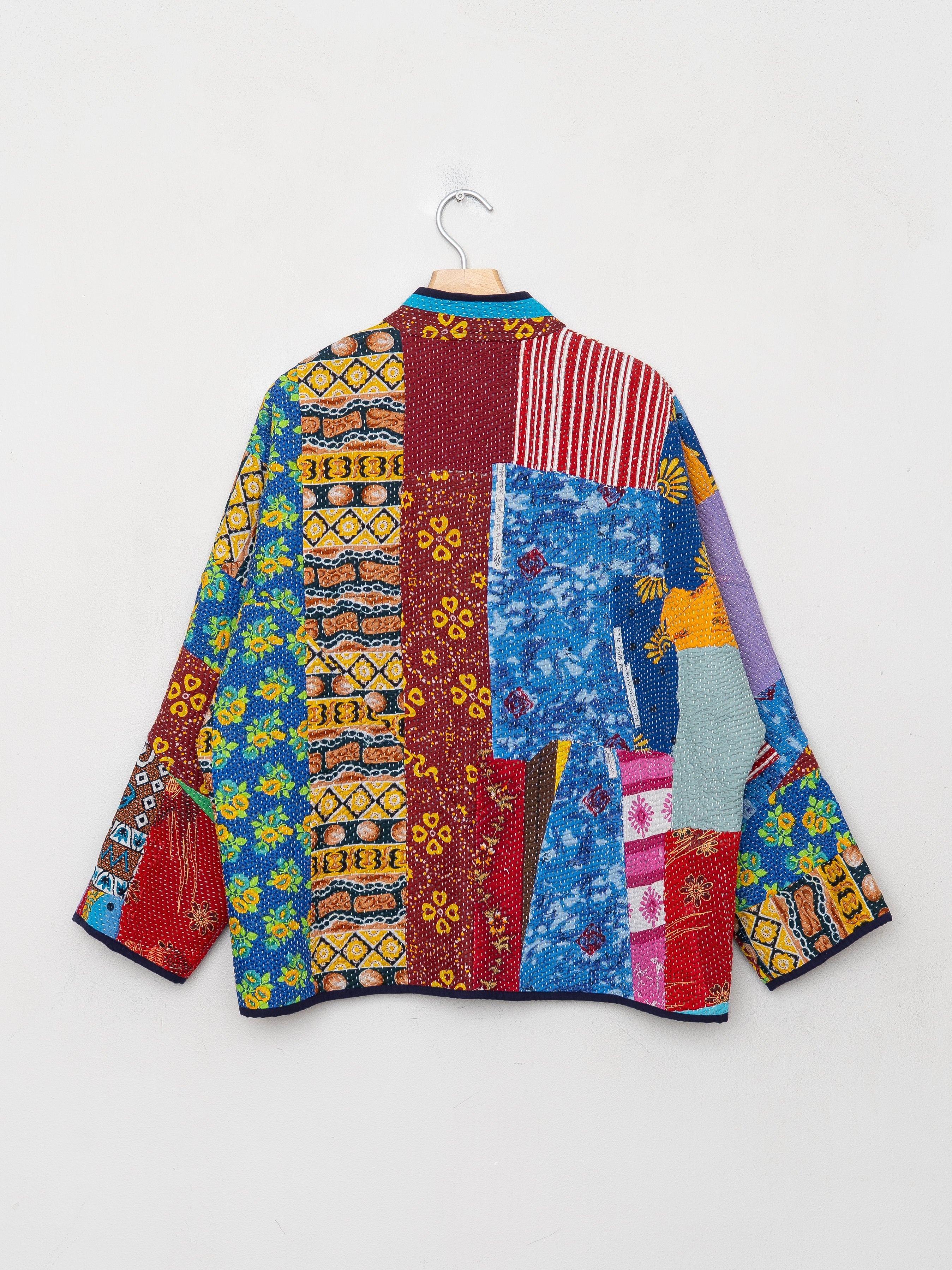 The Ladhiya Quilted Patchwork Kantha Jacket
