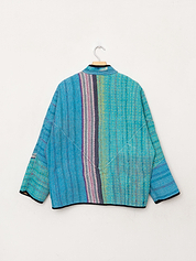 The Ladhiya Quilted Patchwork Kantha Jacket
