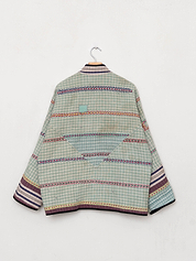 The Ladhiya Quilted Patchwork Kantha Jacket