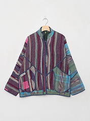 The Ladhiya Quilted Patchwork Kantha Jacket
