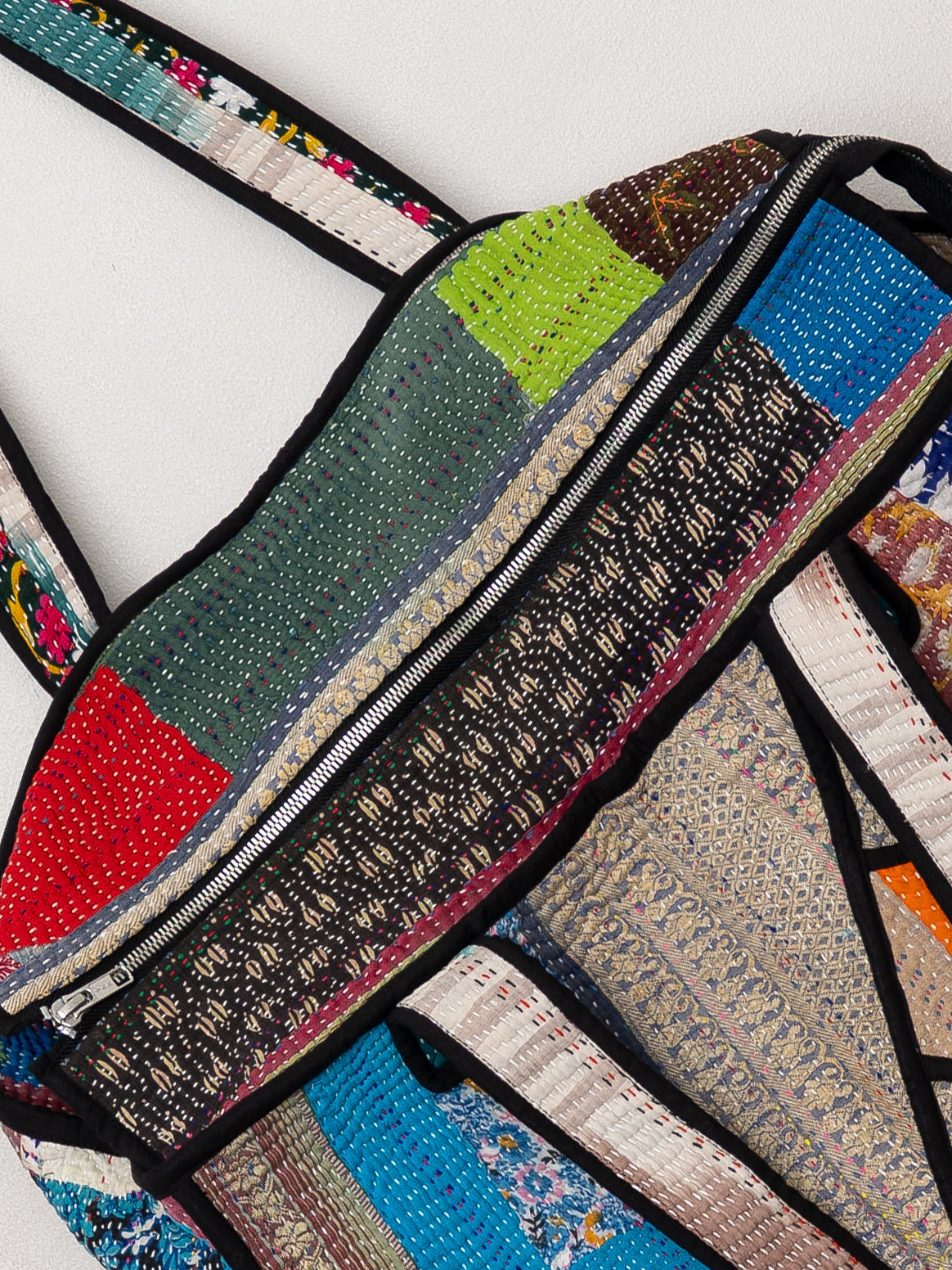 The Raksa Quilted Kantha Bag