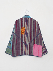 The Ladhiya Quilted Patchwork Kantha Jacket