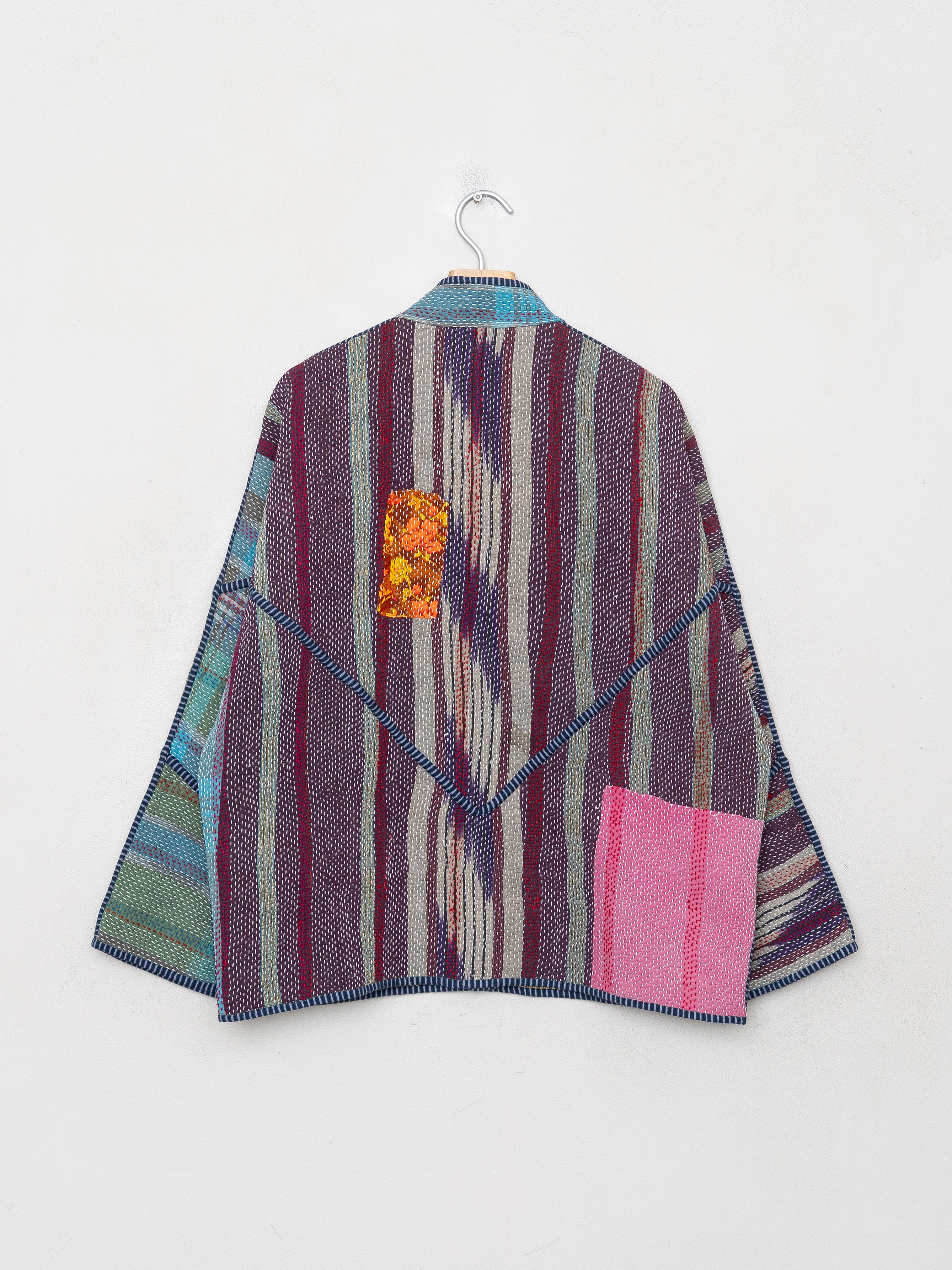 The Ladhiya Quilted Patchwork Kantha Jacket