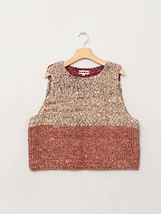 The Vishnu Knitted Vest - Medium - Recycled Silk