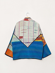 The Ladhiya Quilted Patchwork Kantha Jacket