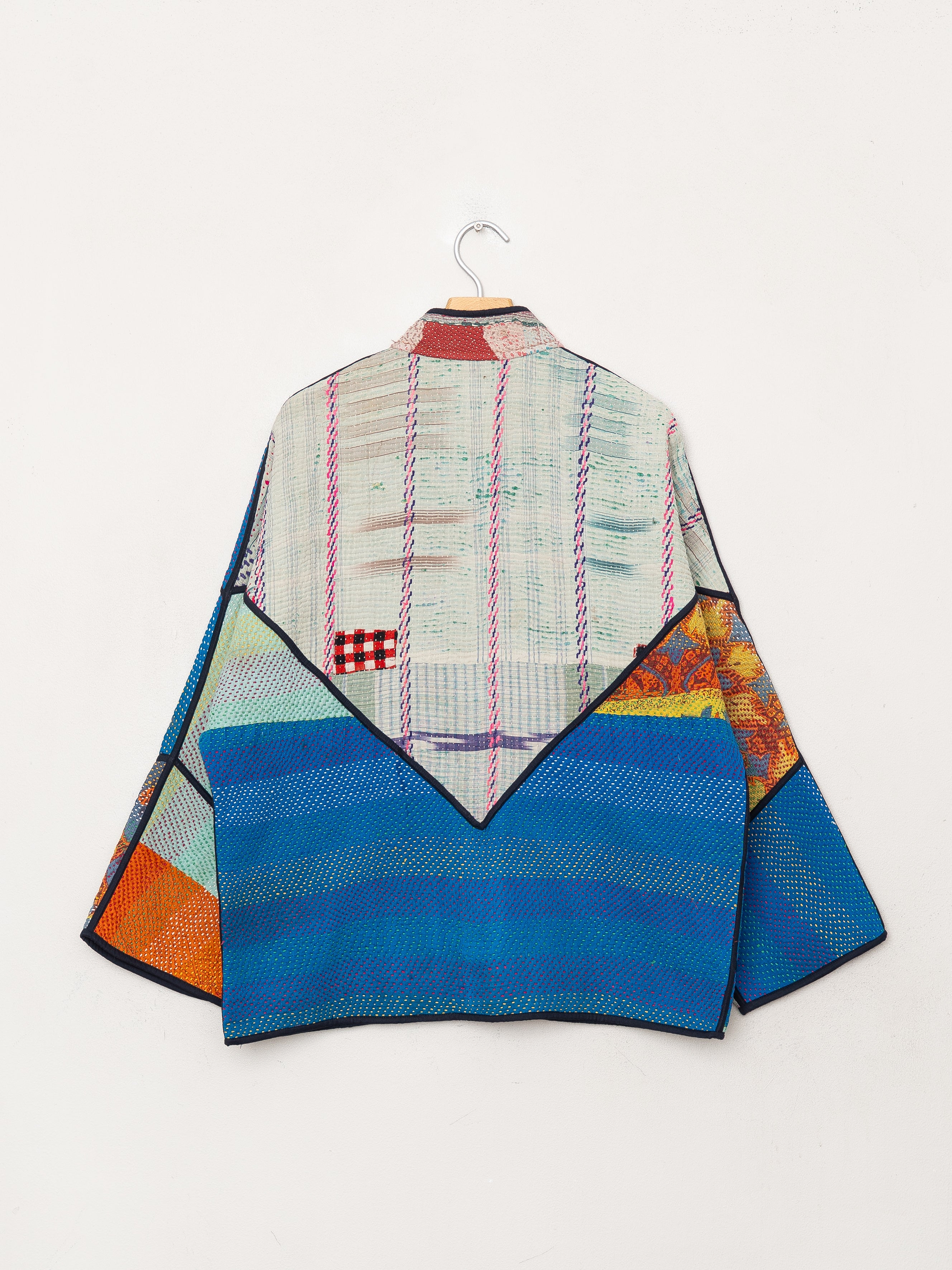 The Ladhiya Quilted Patchwork Kantha Jacket