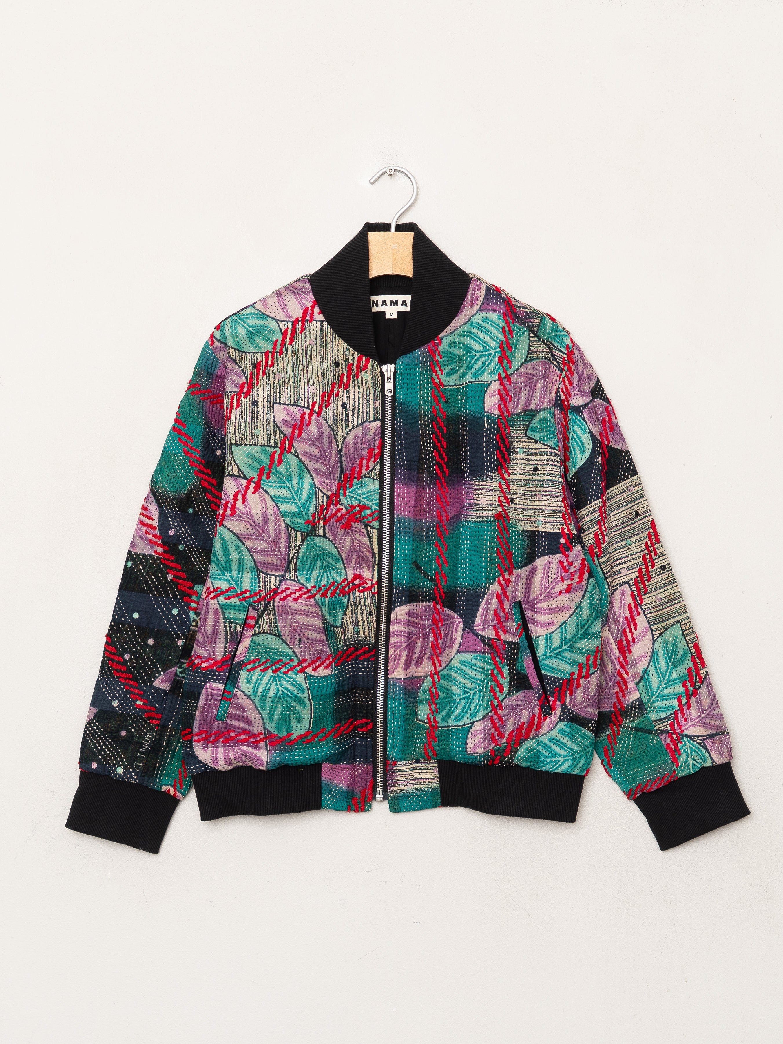 The Veda Quilted One-of-a-Kind Bomber Jacket - Medium
