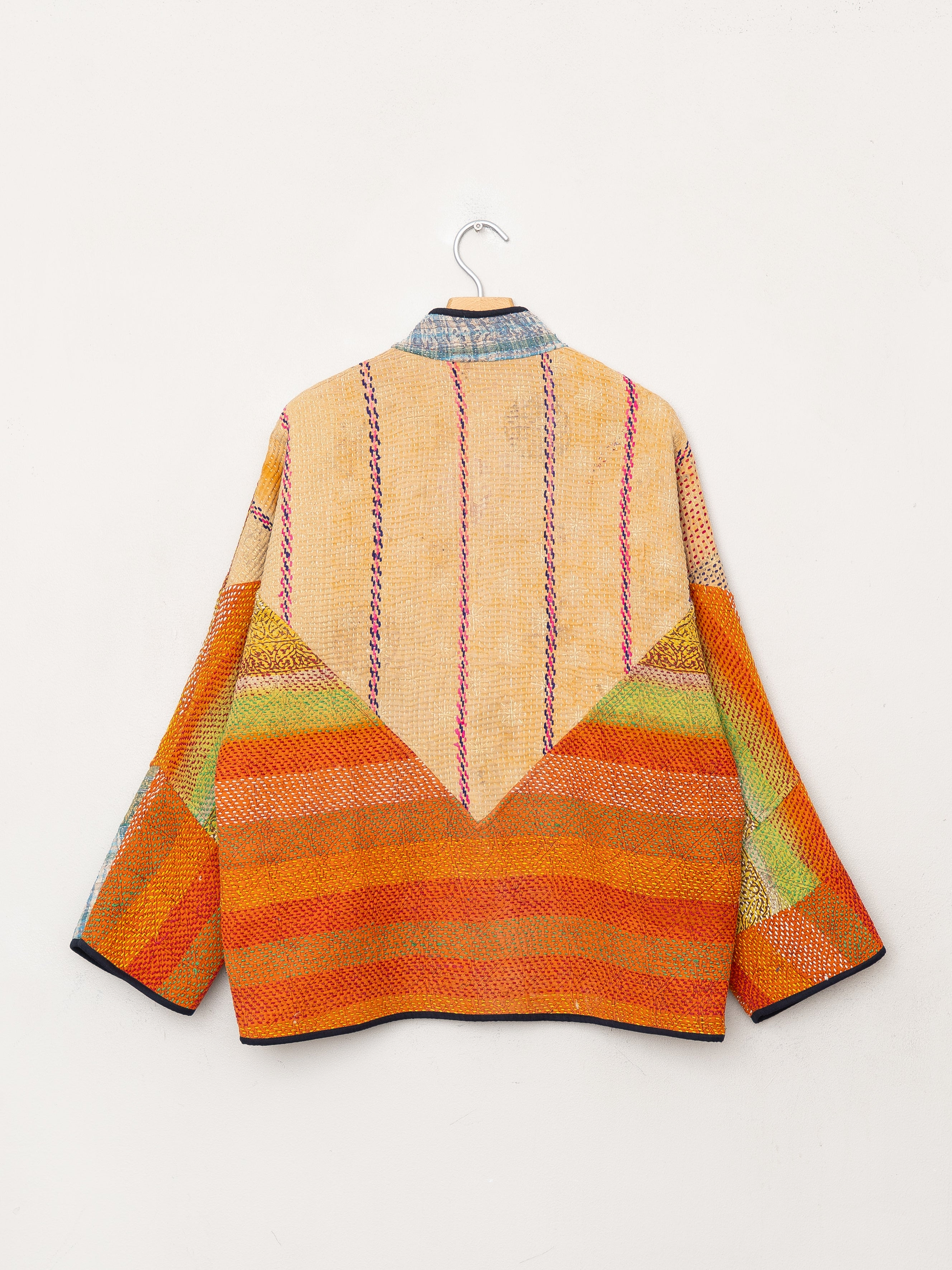 The Ladhiya Quilted Patchwork Kantha Jacket