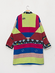 The Sai Quilted Patchwork Kantha Coat