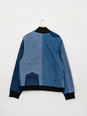 The Veda Denim Bomber Jacket - Large