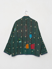 The Ladhiya Quilted Patchwork Kantha Jacket