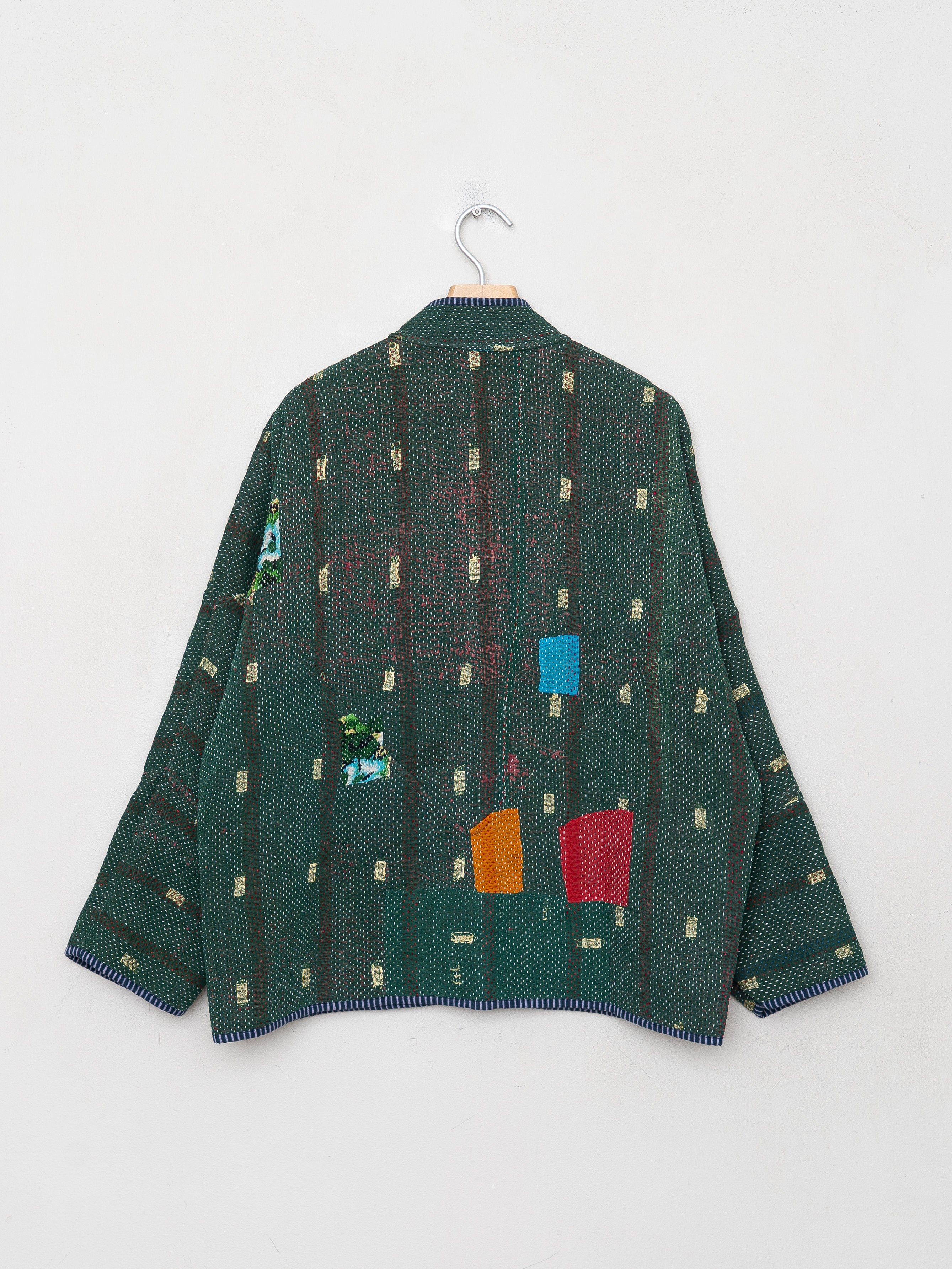 The Ladhiya Quilted Patchwork Kantha Jacket