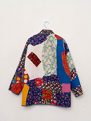 The Narmada Quilted Patchwork Kantha Jacket