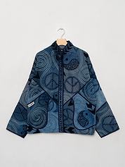 The Ladhiya Denim Suzani Jacket - Medium