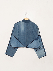The Kaira Cropped Denim Jacket - Small