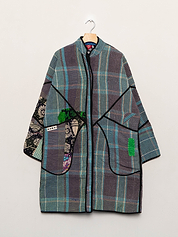The Sai Quilted Patchwork Kantha Coat