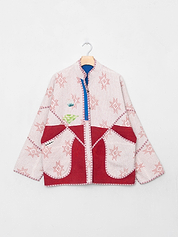 The Ladhiya Quilted Patchwork Kantha Jacket