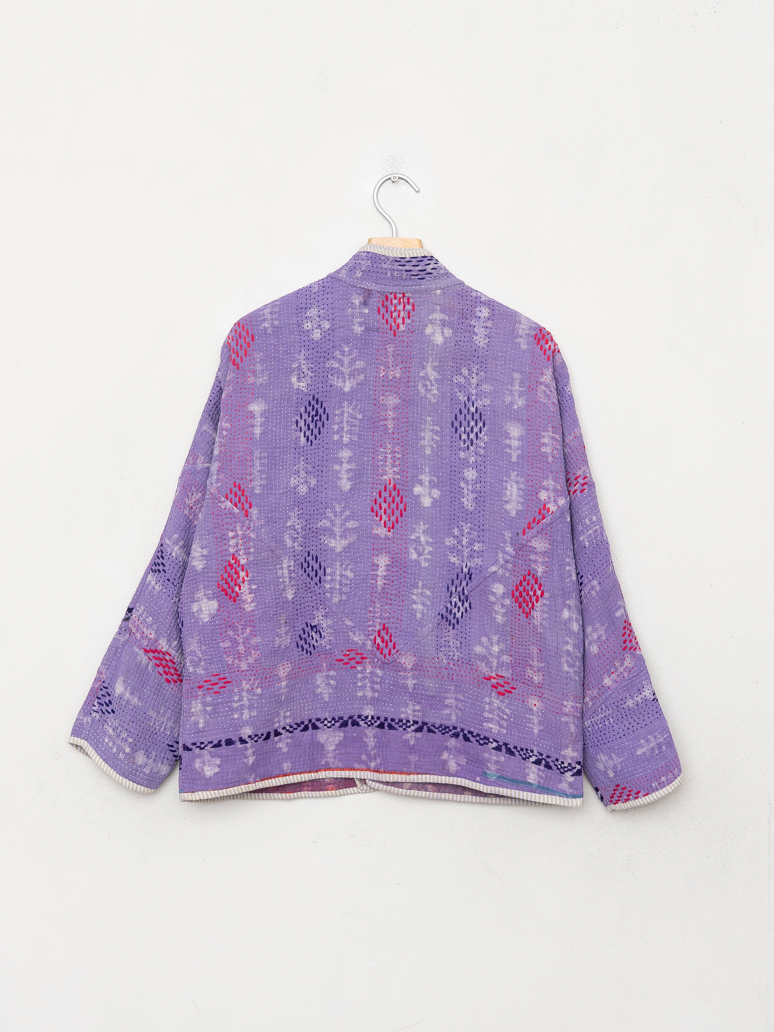 The Ladhiya Petite Quilted Indigo Kantha Jacket