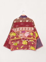 The Ladhiya Quilted Patchwork Kantha Jacket