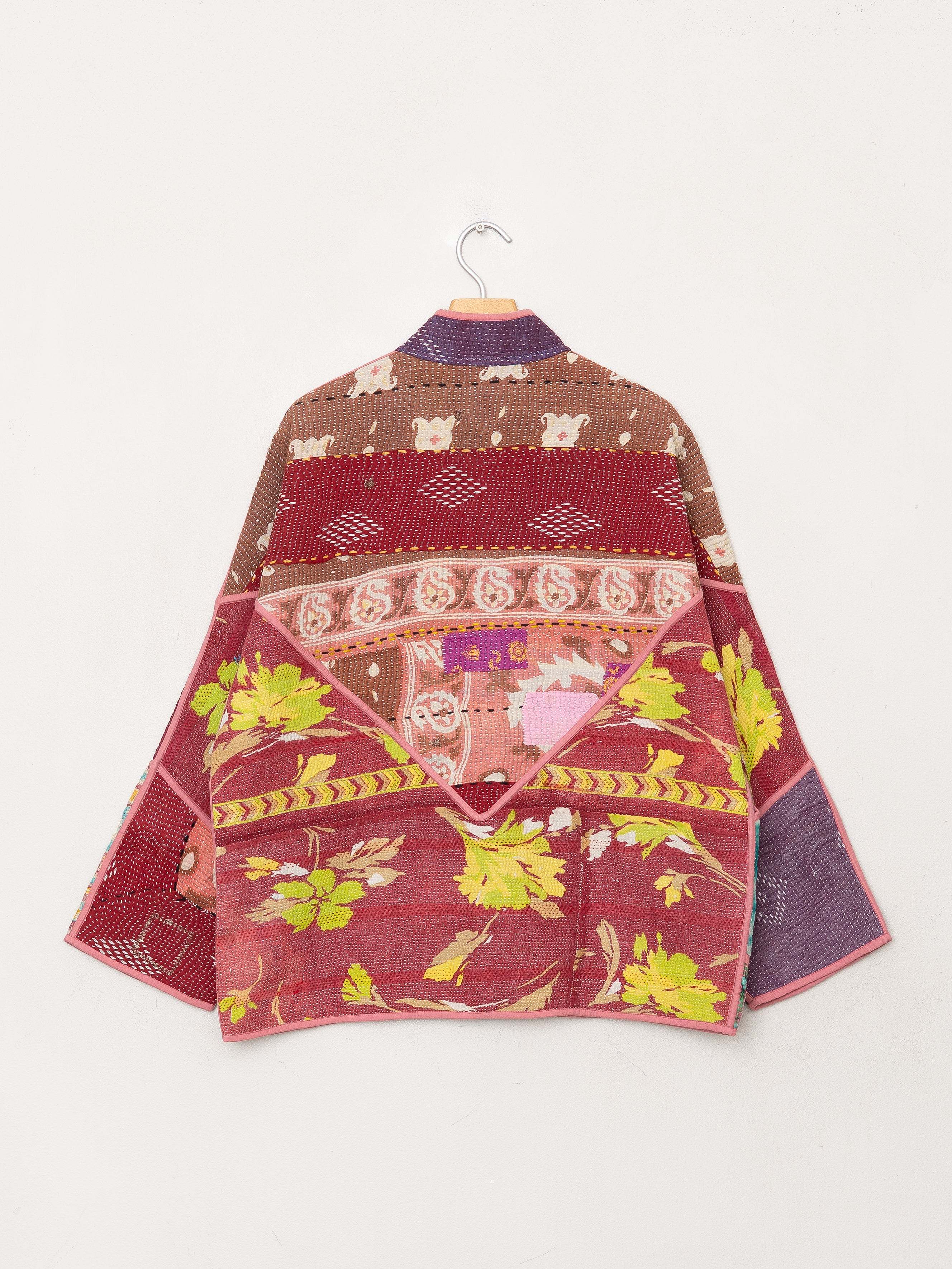The Ladhiya Quilted Patchwork Kantha Jacket