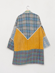 The Sai Quilted Patchwork Kantha Coat