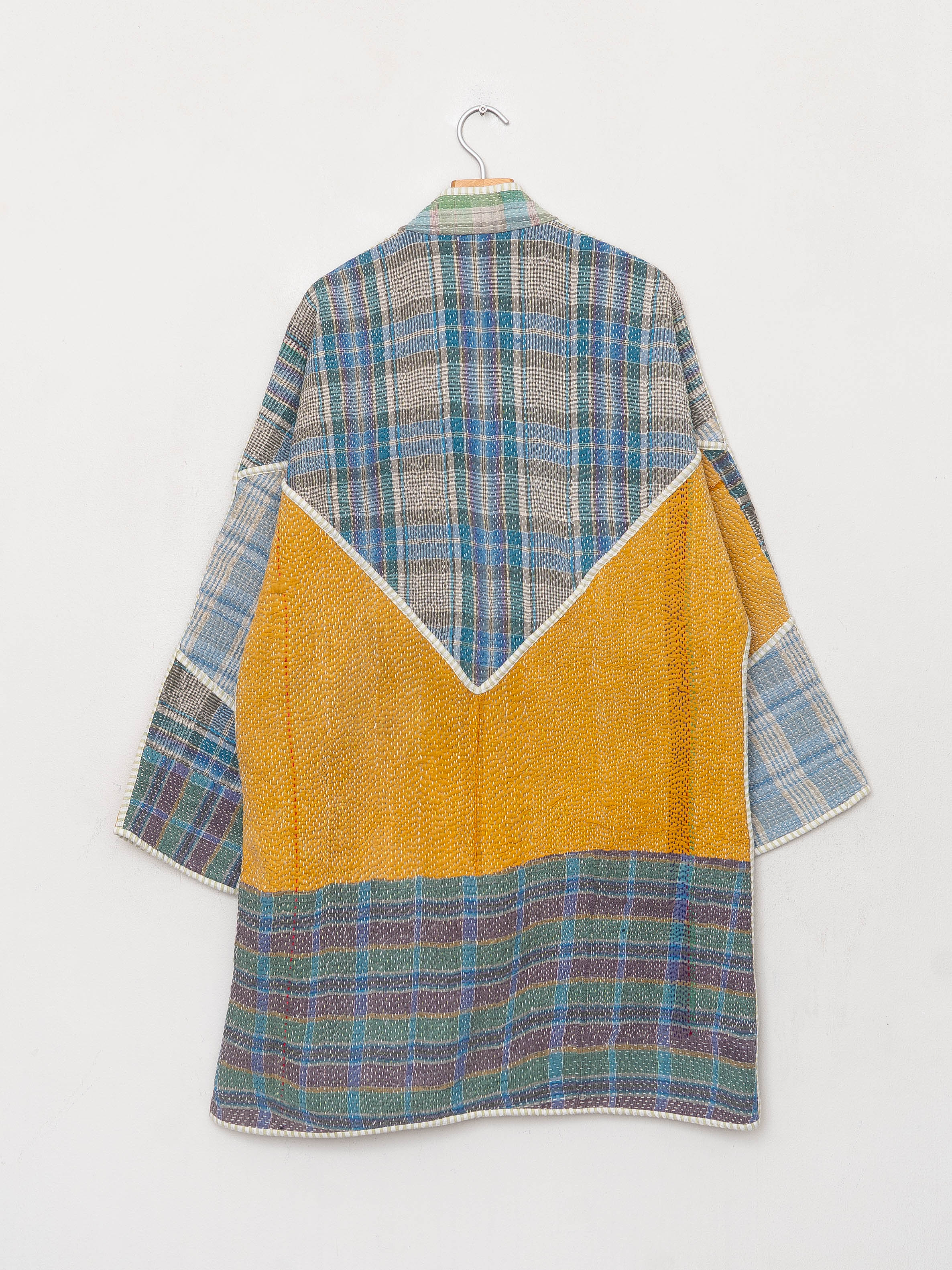 The Sai Quilted Patchwork Kantha Coat