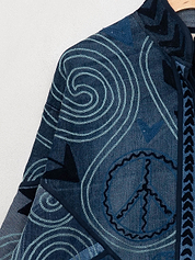 The Ladhiya Denim Suzani Jacket - Medium