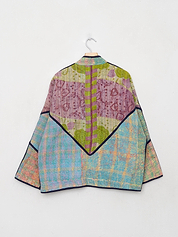 The Ladhiya Quilted Patchwork Kantha Jacket