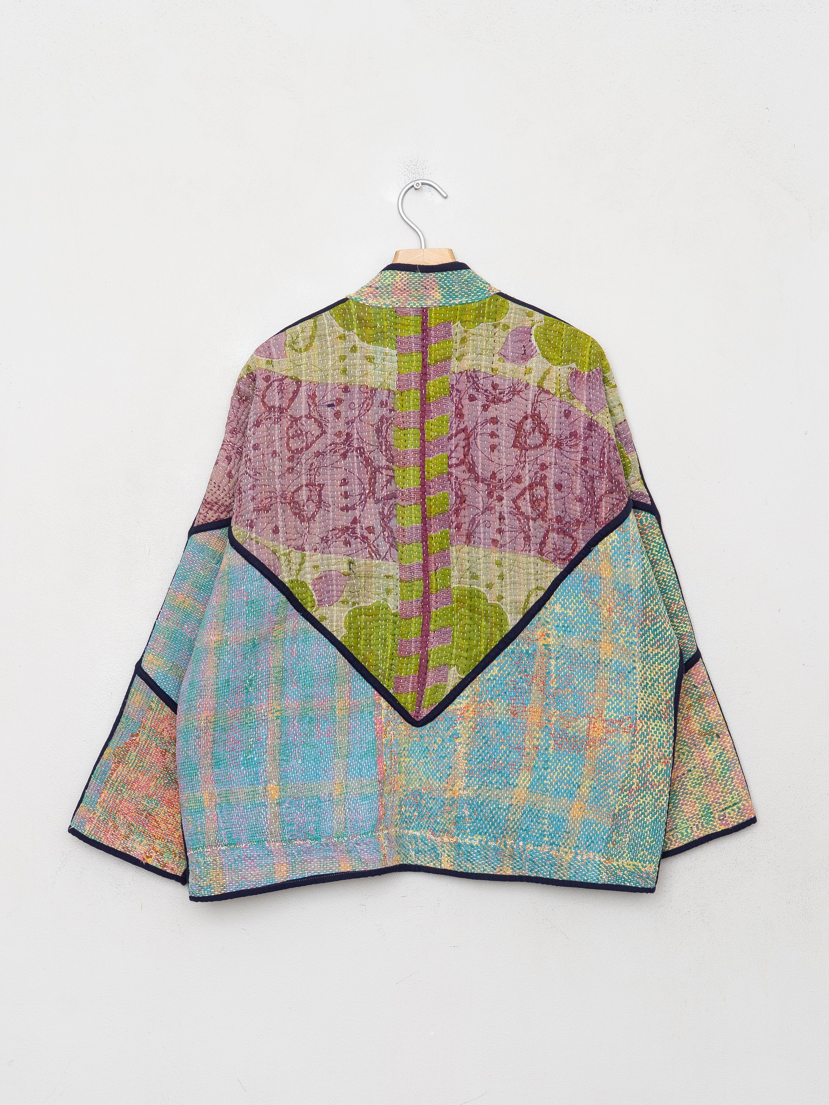 The Ladhiya Quilted Patchwork Kantha Jacket
