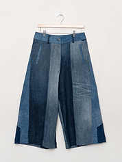 The Nadi Denim Flared Culotte Jeans - Medium