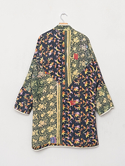 The Sai Quilted Patchwork Kantha Coat