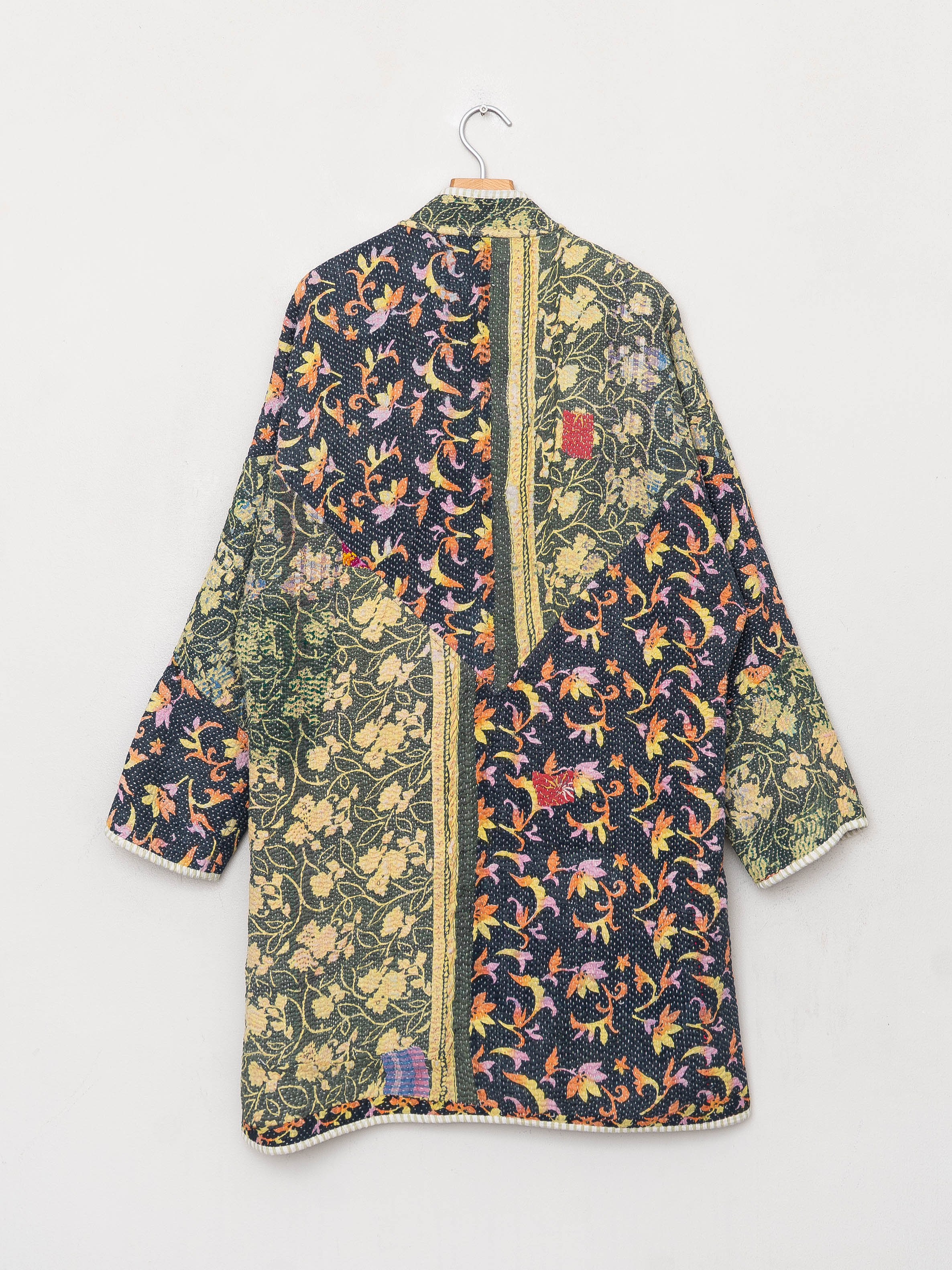 The Sai Quilted Patchwork Kantha Coat