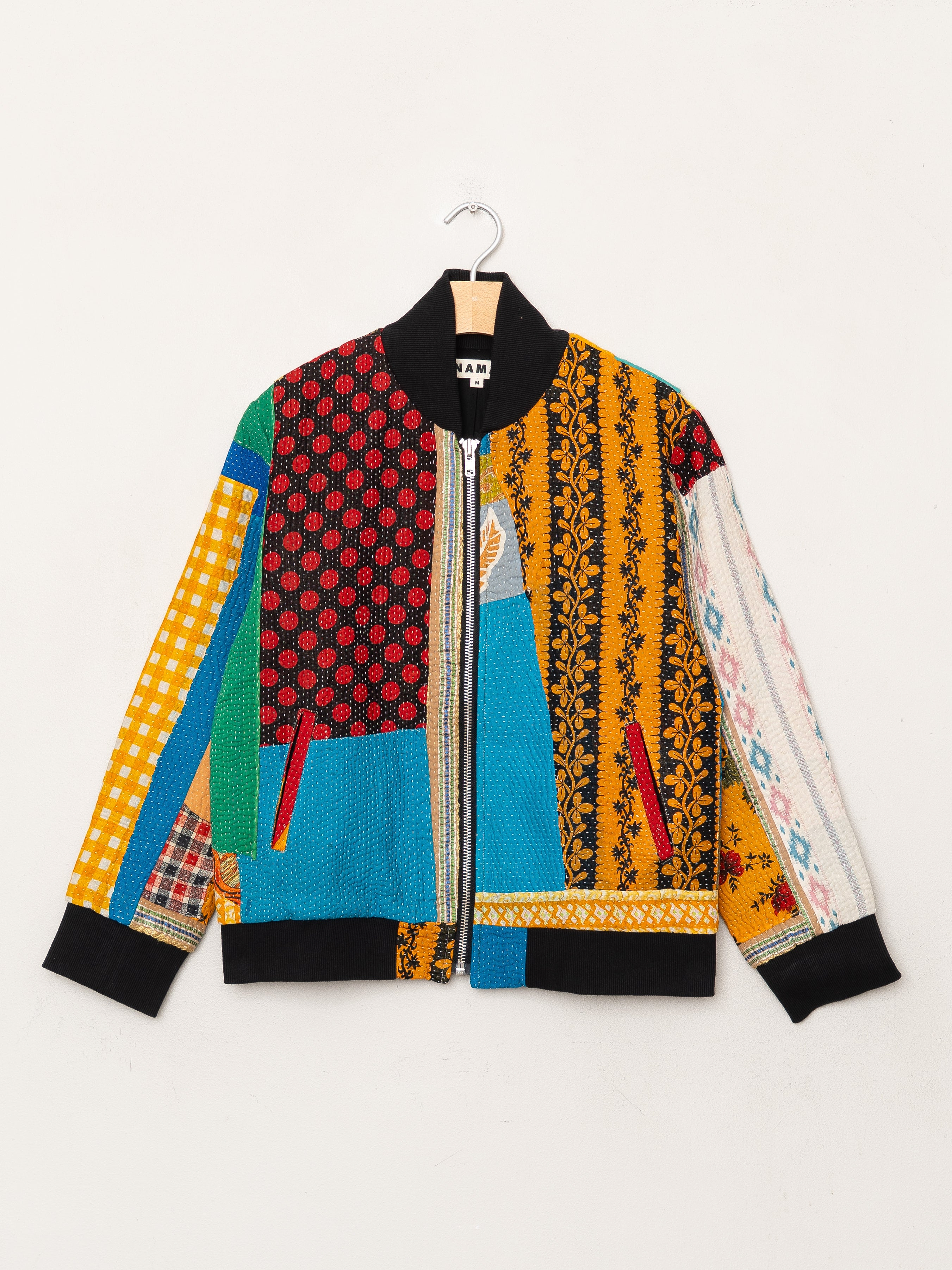 The Veda Quilted One-of-a-Kind Bomber Jacket - Medium